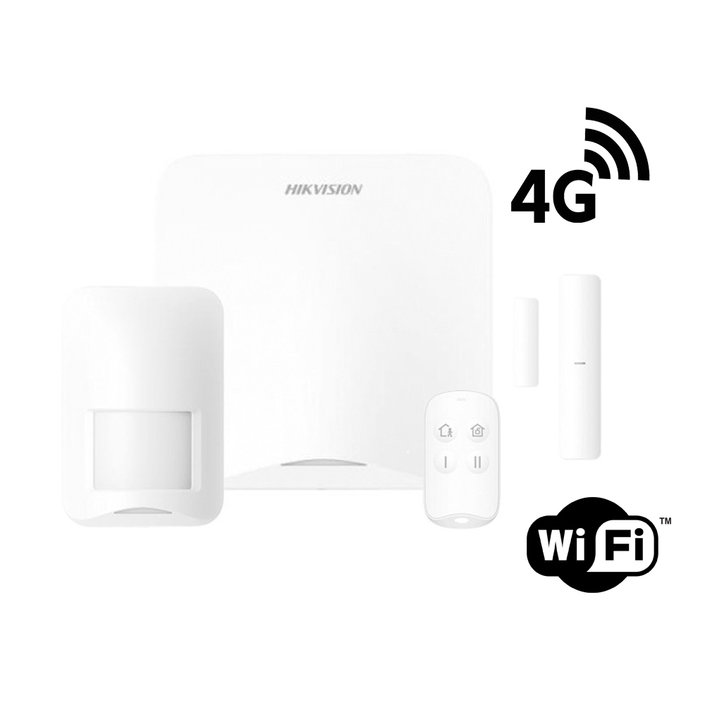 Central AX HOME DS-PA201PS-Kit-16WB con sensores y control remoto
